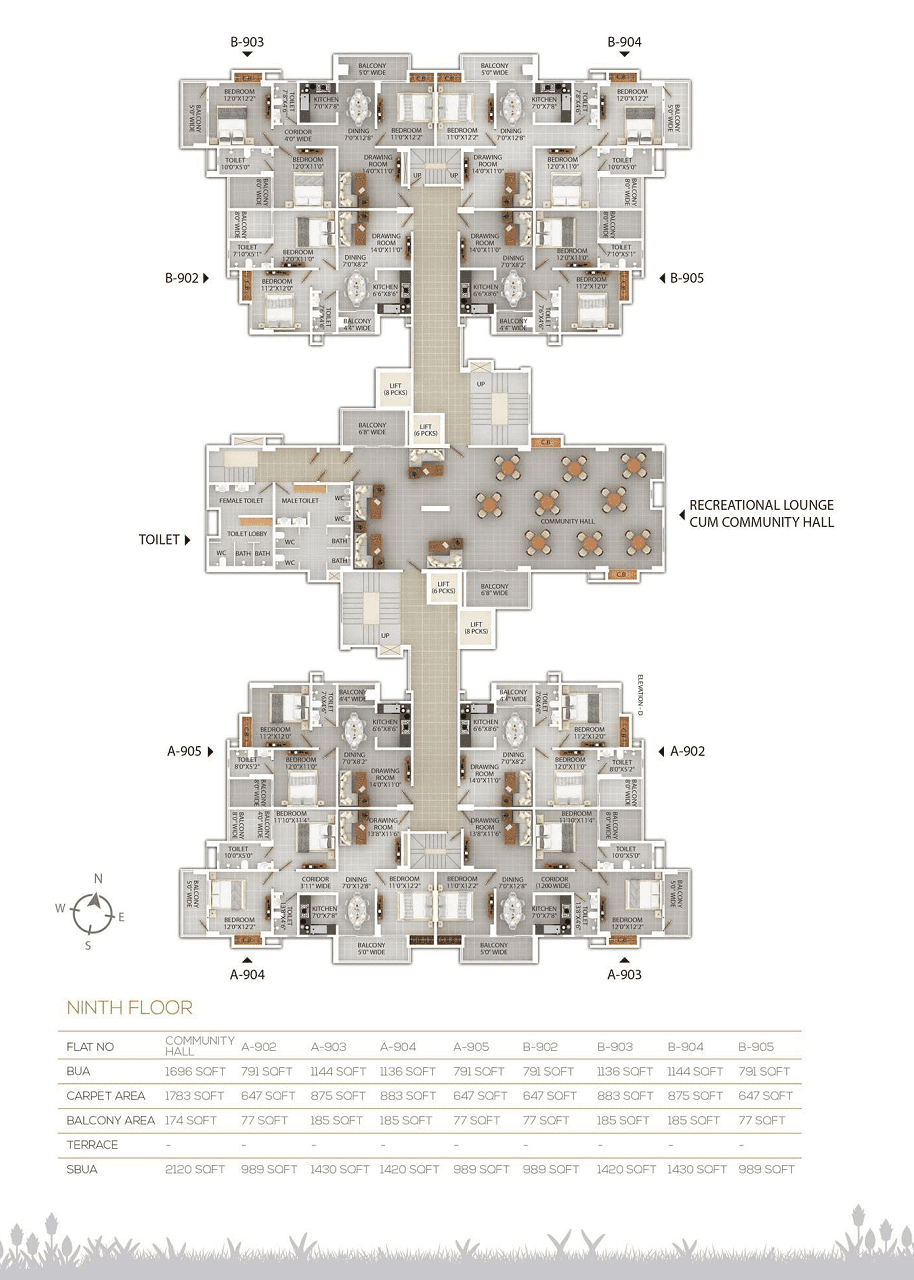 Achyut SRKM Altair floor plan 1